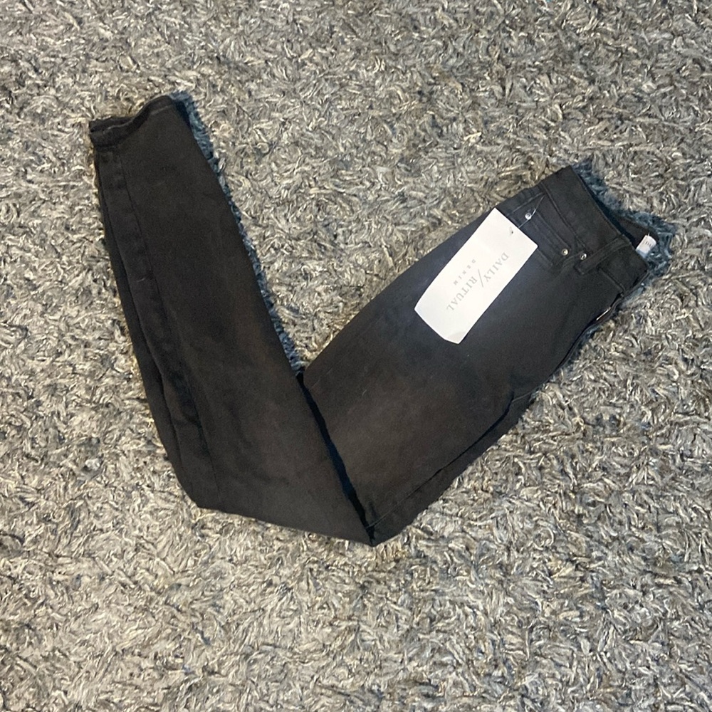 NWT Daily Ritual Black High-Rise Skinny Jeans Size 24 Regular